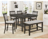 2727GY Fulton Grey Counter Height Table Set