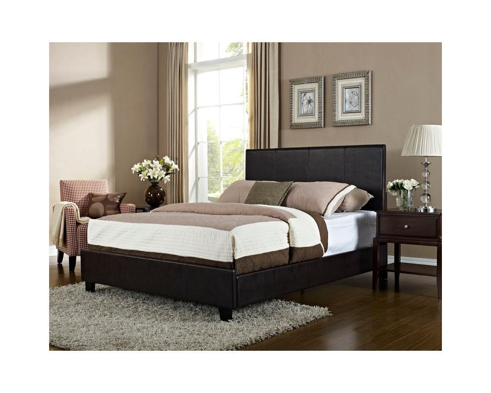 Overstock Furniture Bolton Queen Bed Brown Beds Bedroom