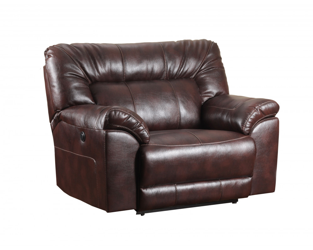 Leather cuddler outlet recliner