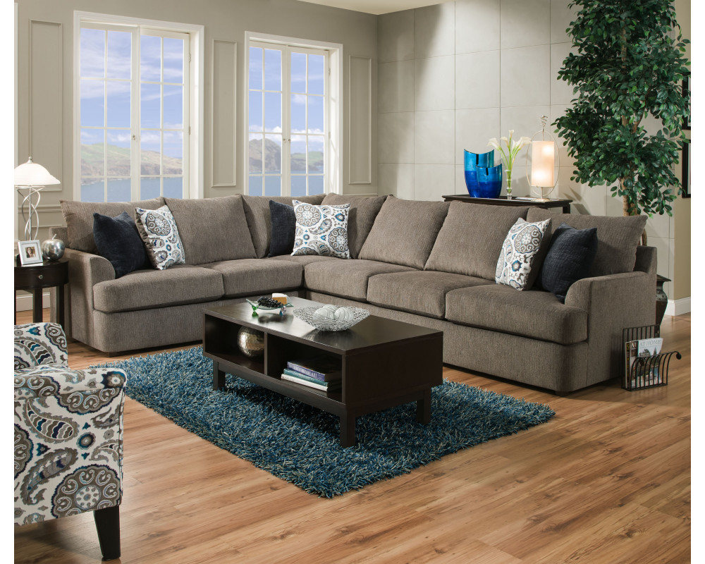 Grandstand Flannel Sectional