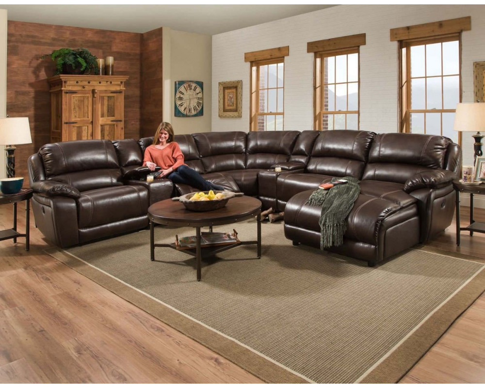 Large sectional recliner couch outlet