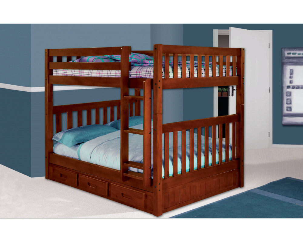 Overstock bunk bed twin over deals full
