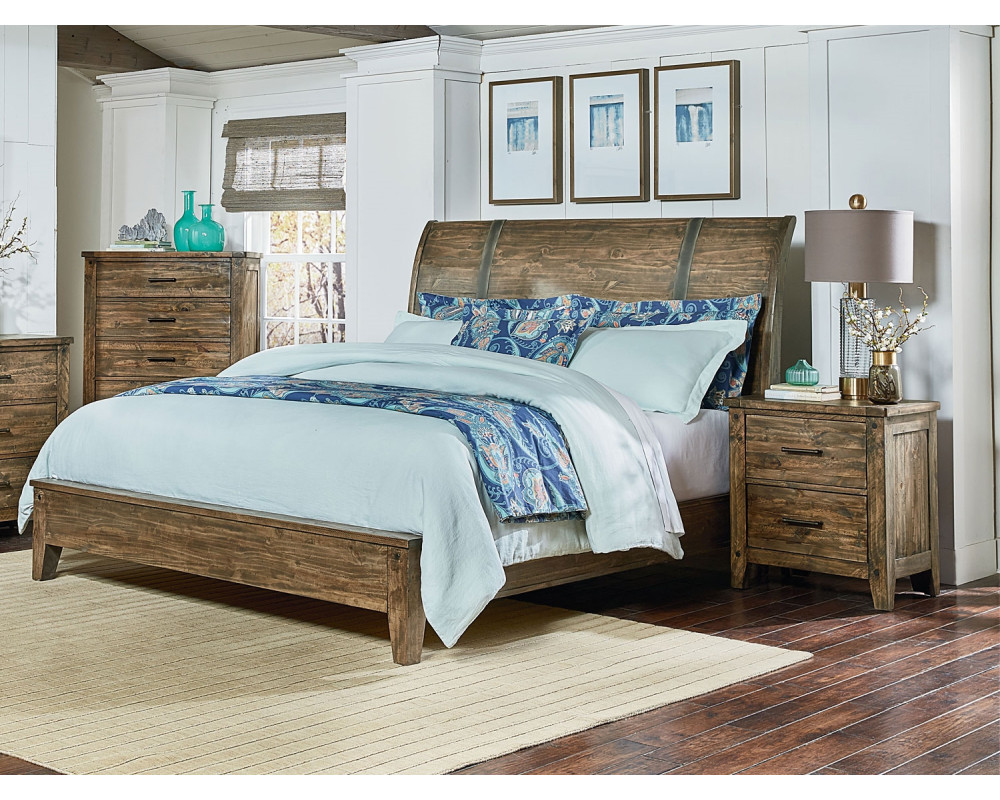 Nelson King Bed, Dresser, Mirror, & Nightstand