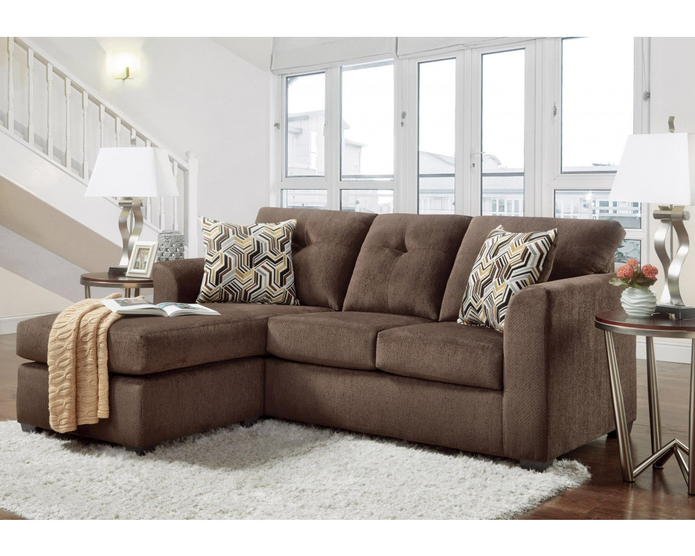 Kelly Chocolate Sofa Chaise