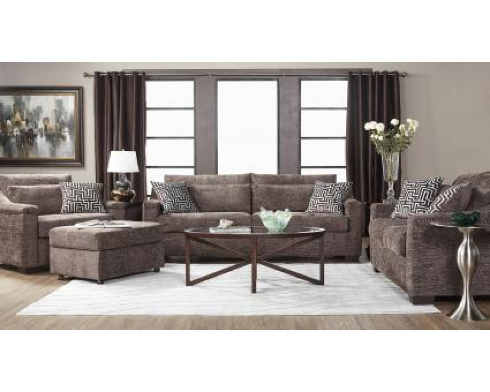 Churchill Espresso Sofa and Loveseat