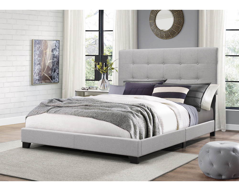 Florence Grey Tufted Full Bed
