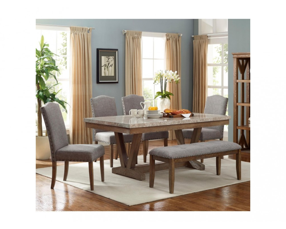 Vesper Marble Table Set