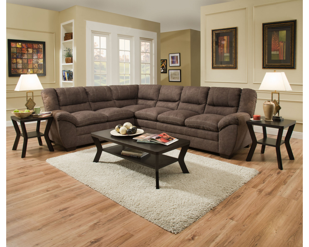 Mocha store sectional couch
