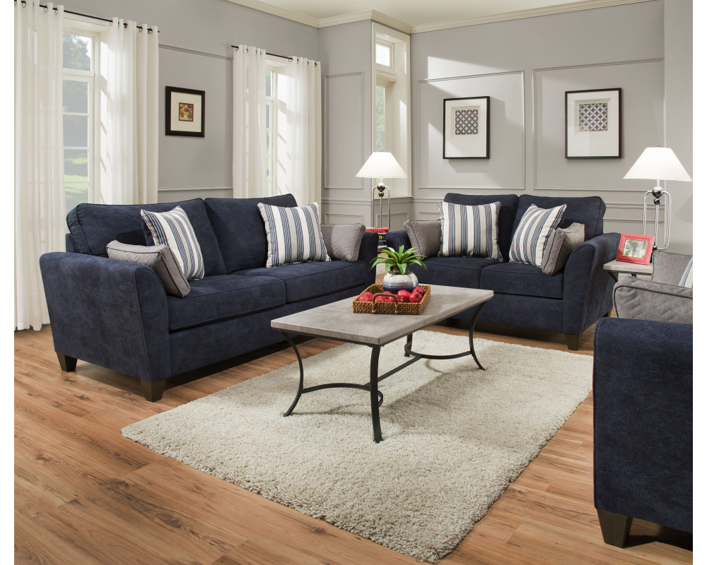 Overstock blue shop couch