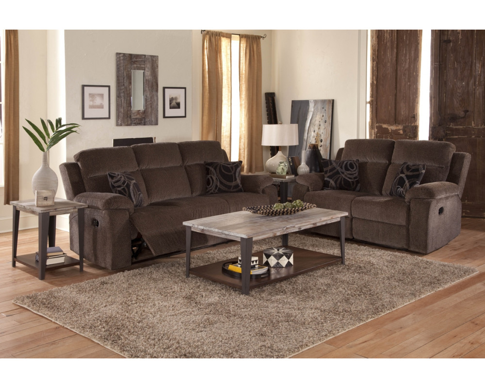 Burke Ebony Motion Sofa & Loveseat