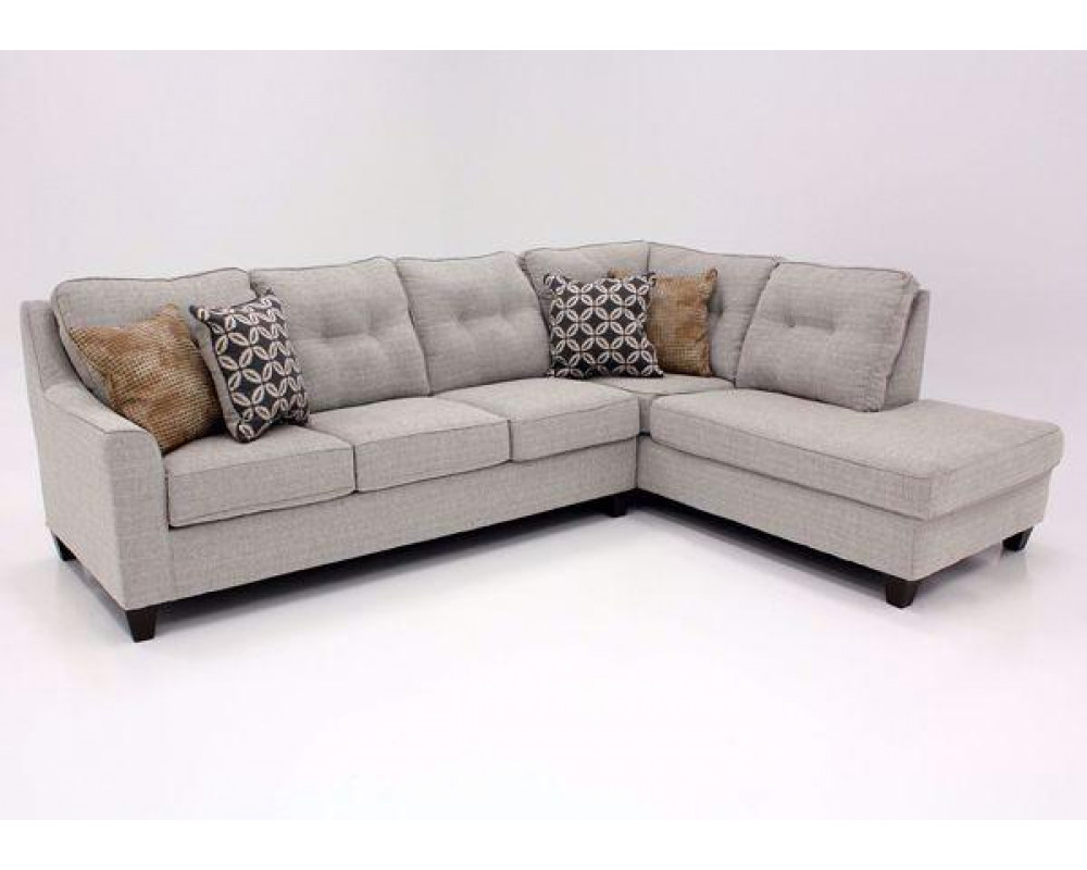 Grey tweed new arrivals sectional couch