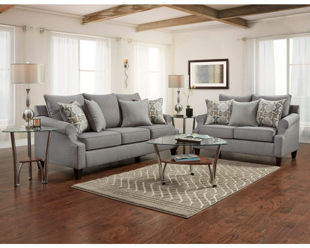 Gray loveseat outlet