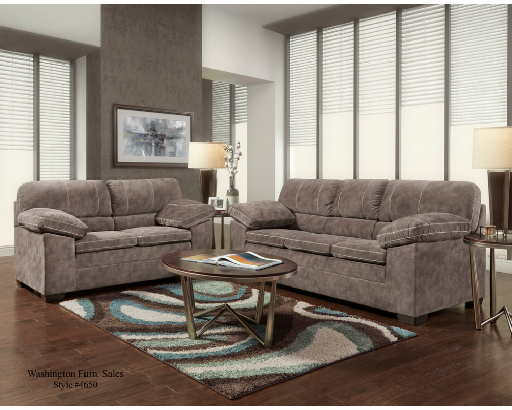 Overstock Furniture Cody Gray Sofa Loveseat Living Room