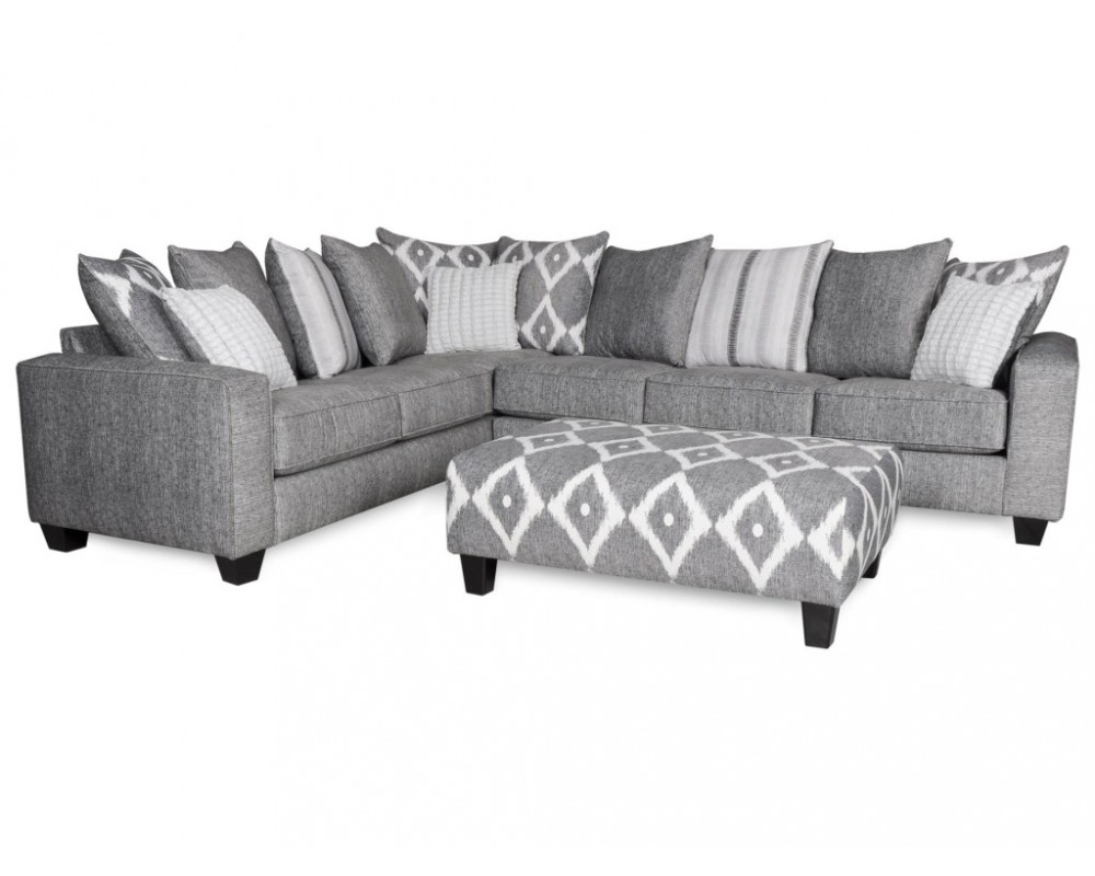 Stonewash Black Sectional
