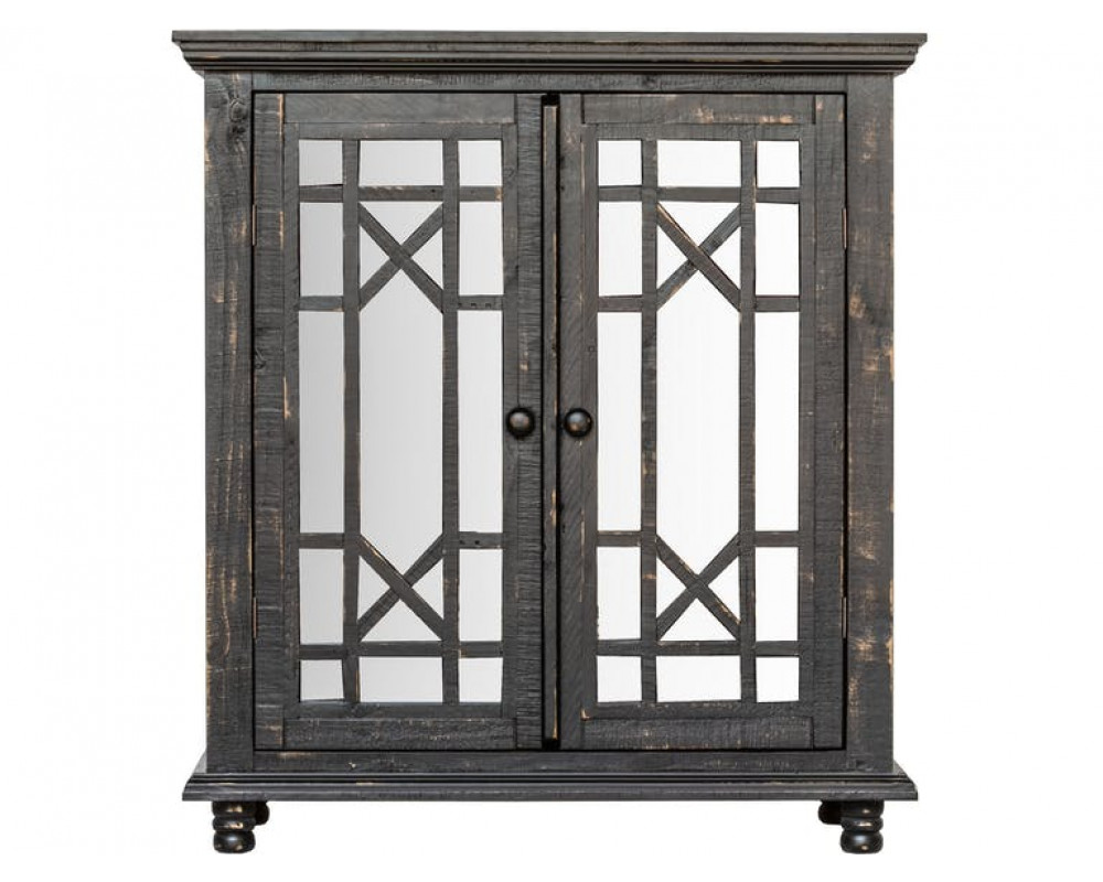 Overstock Furniture Emiliana Black Curio Cabinet