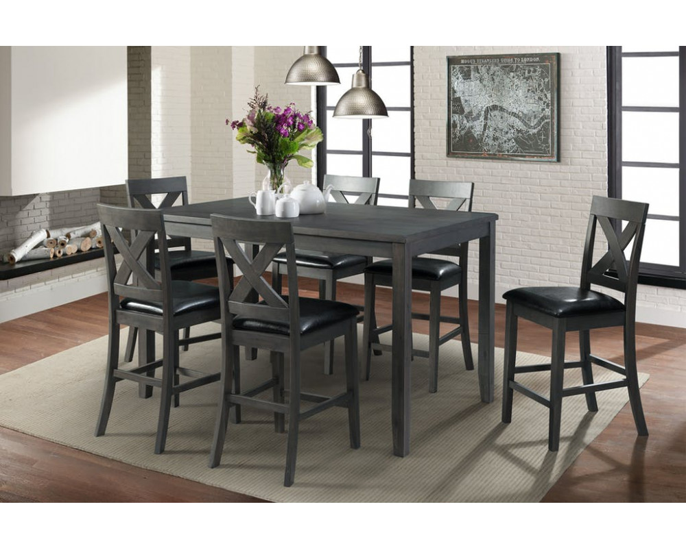 Overstock Furniture Alex Grey Counter Height Dining Table 6 Chairs Dining Overstock Furniture Alex Grey Counter Height Dining Table 6 Chairs Dining
