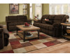 50412BR Dynasty Chocolate Reclining Sofa and Loveseat