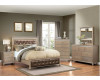 Hollywood Champagne King Bed, Dresser, Mirror, & Nightstand