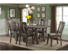 Cash Counter Height Dining Table, 4 Barstools, & Bench