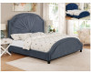 Annette Upholstered King Bed - Grey