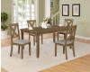 Clara Dining Table, 4 Chairs, & Bench