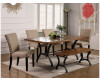 Emmett Dining Table, 4 Chairs, & Bench