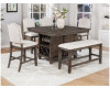 Regent Counter Height Table, 4 Chairs, & Bench