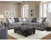 Stonewash Black Sectional