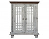 Lily White Brown Curio Cabinet