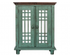 Lily Mint Brown Curio Cabinet