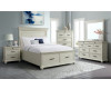 Slater White King Bed, Dresser, Mirror, & Nightstand