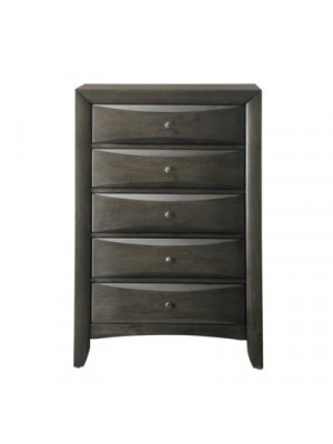 Emily Grey 5 Drawer Chest