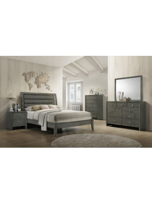 Evan Queen Bed, Dresser, Mirror, & Nightstand