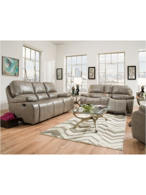 Jamestown Smoke Nailhead Sofa & Loveseat