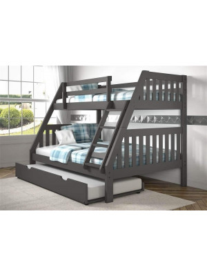 Dark Grey Twin-Full Bunk