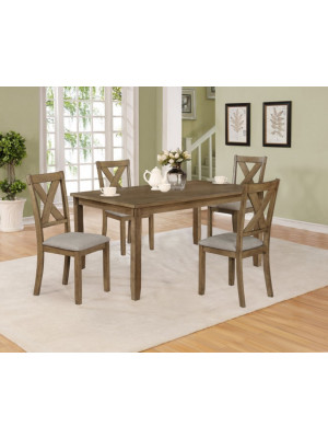 Clara Dining Table, 4 Chairs, & Bench
