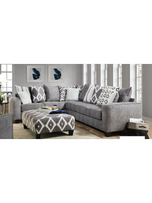 Stonewash Black Sectional