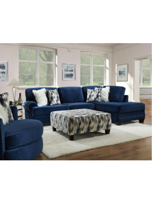 Groovy Navy Sectional