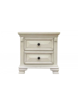 Calloway White Nightstand