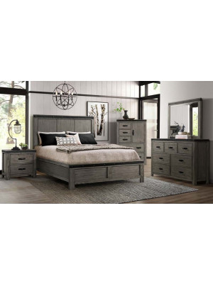 Wade King Bed, Dresser, Mirror, Nightstand