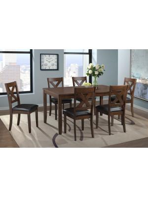 Alex Espresso Dining Table & 6 Chairs