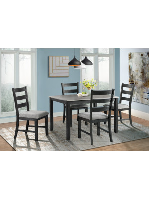 Martin Grey Dining Table & 4 Chairs