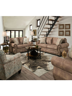 Rodeo Saddle Sofa & Loveseat