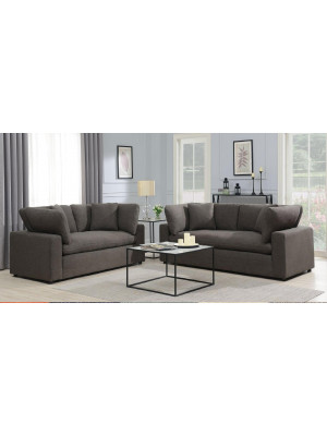 Cloud 9 Garrison Charcoal Sofa & Loveseat